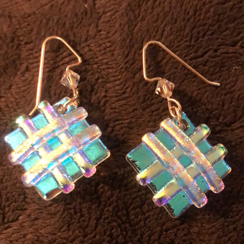 Glass earrings - Picture 3 of 3